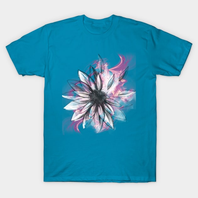 Flower Taken by the Breeze T-Shirt by Pixels Pantry